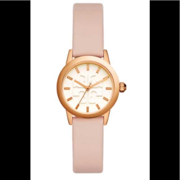NIB Tory Burch Pink Leather Band Watch. - Picture 4 of 6